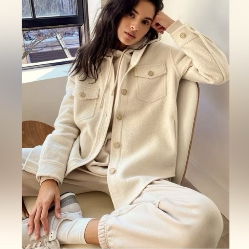 $198 ARITZIA Wilfred Free “Ganna” Utility Jacket Shacket Women’s Merino